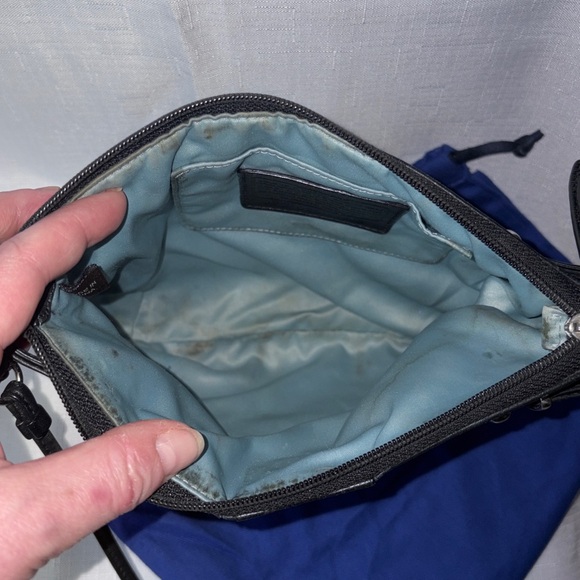 Vintage Coach Black Leather Crossbody Bag EUC - Picture 8 of 8